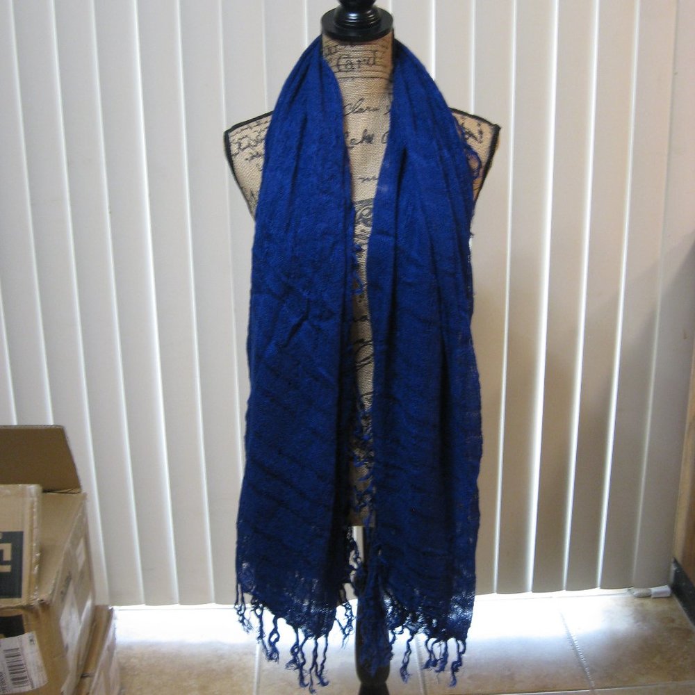 NWT Arden B blue scarf wrap sash OS